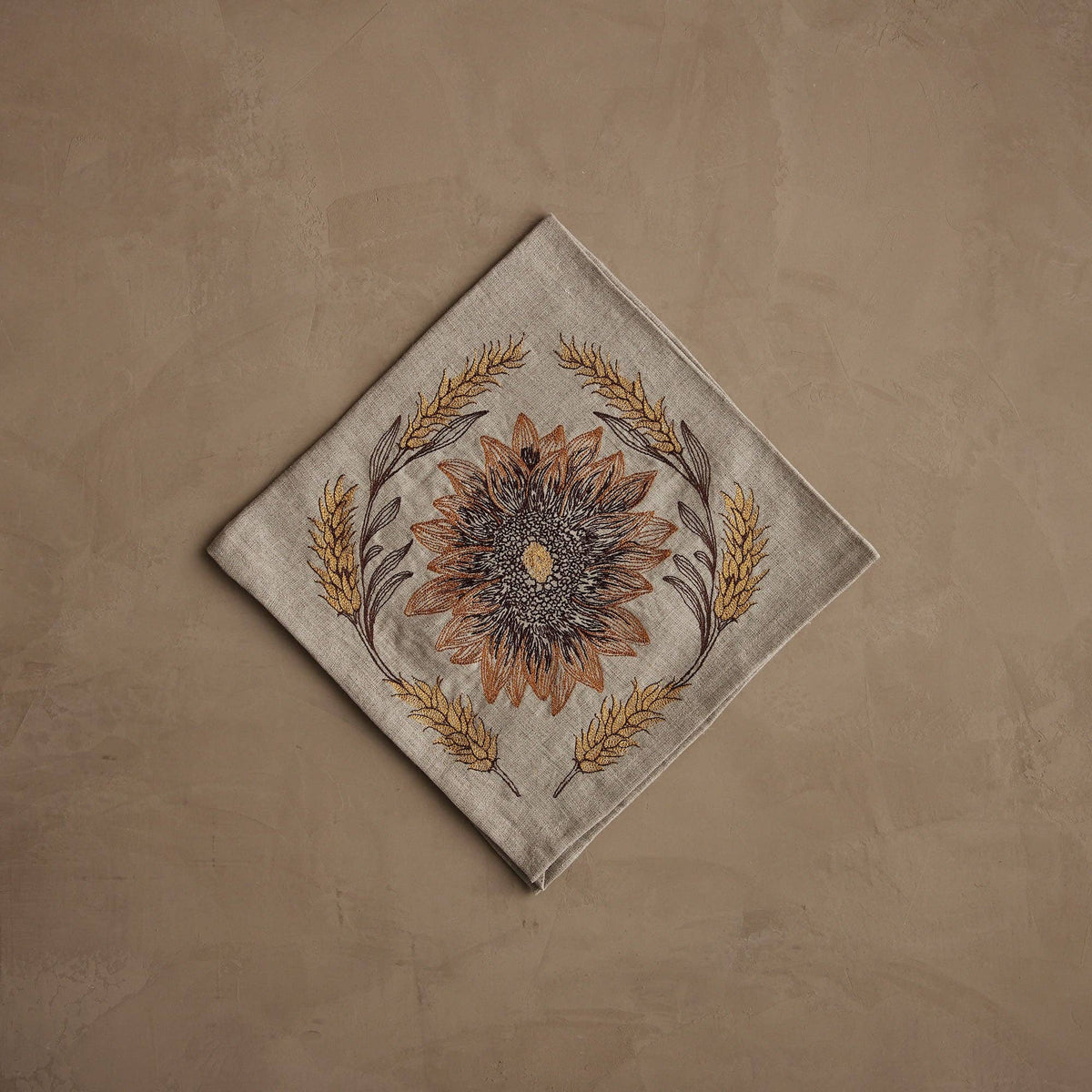 Coral & Tusk Sunflower & Wheat Dinner Napkin