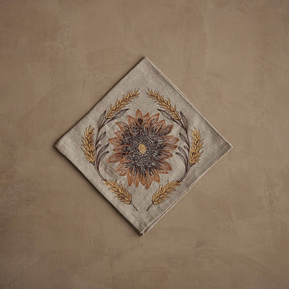 Coral & Tusk Sunflower & Wheat Dinner Napkin