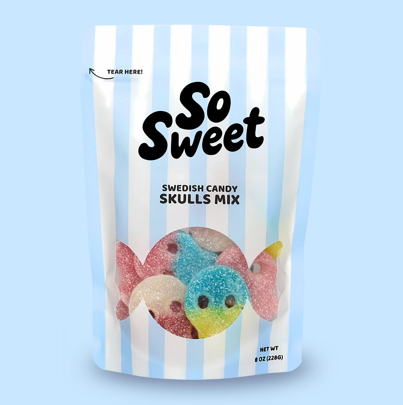 So Sweet - Swedish Candy Skulls Mix - 8 oz.