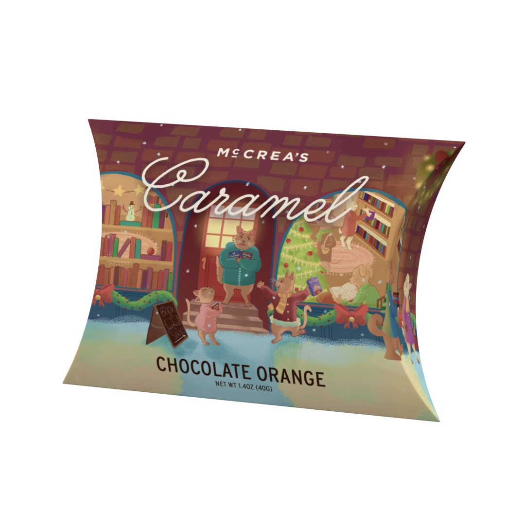 McCrea's Candies - Caramels Pillow Box - Chocolate Orange - 1.4 oz.