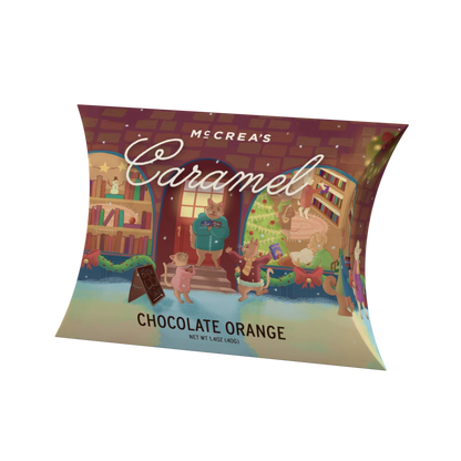 McCrea's Candies - Caramels Pillow Box - Chocolate Orange - 1.4 oz.