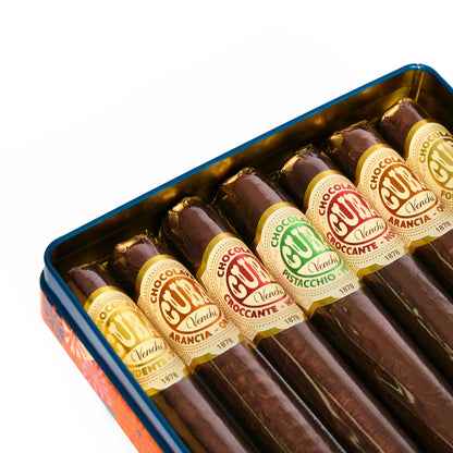Venchi - Murrine Chocolate Cigar Tin Gift Box - 7 Chocolate Cigars, view 3