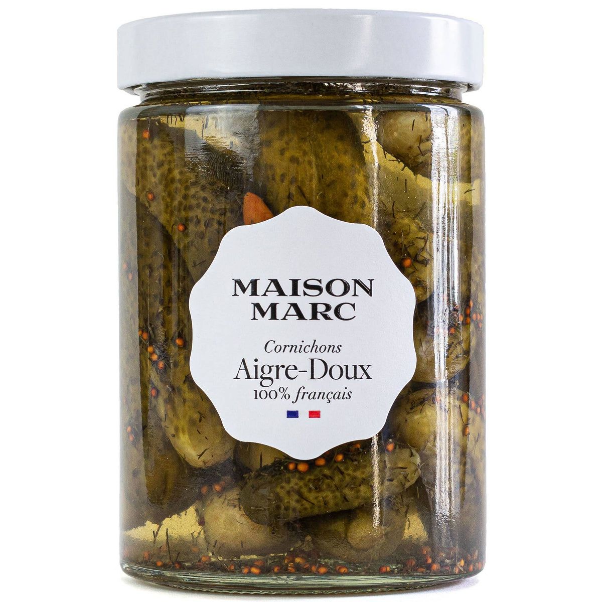Maison Marc - Cornichons Aigre Doux (Sweet & Sour) - 540 g