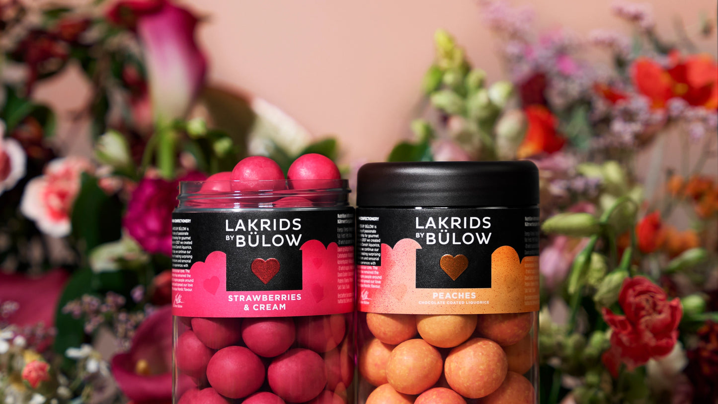 Lakrids By Bülow - Peaches White Chocolate Coated Licorice - 10.41 oz.