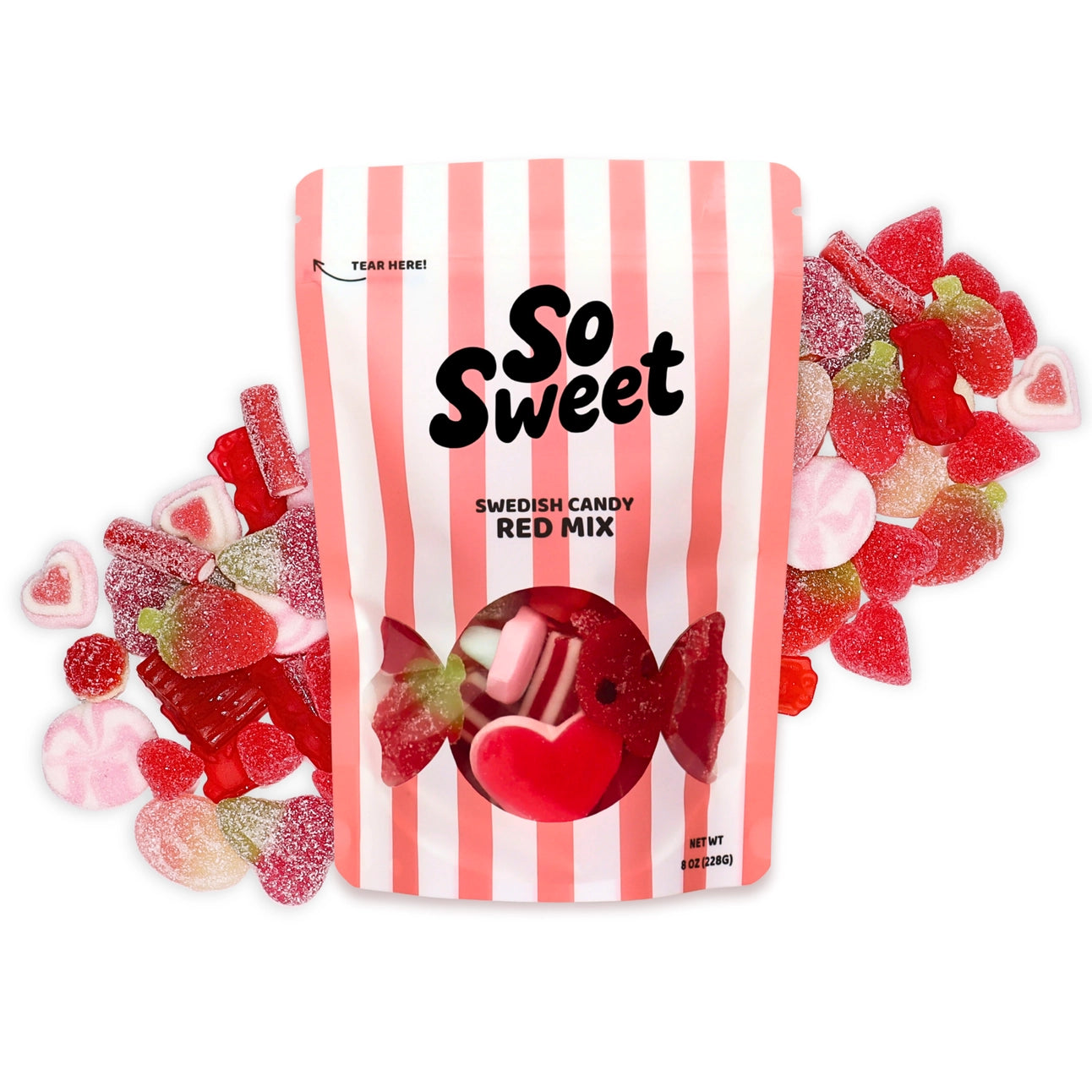 So Sweet - Swedish Candy Red Mix - 8 oz.