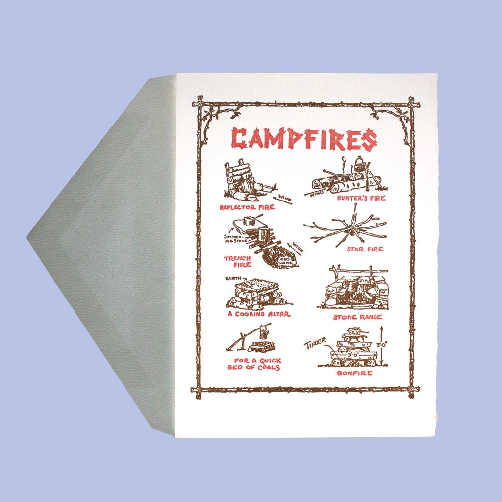 Saturn Press - Campfires Greeting Card