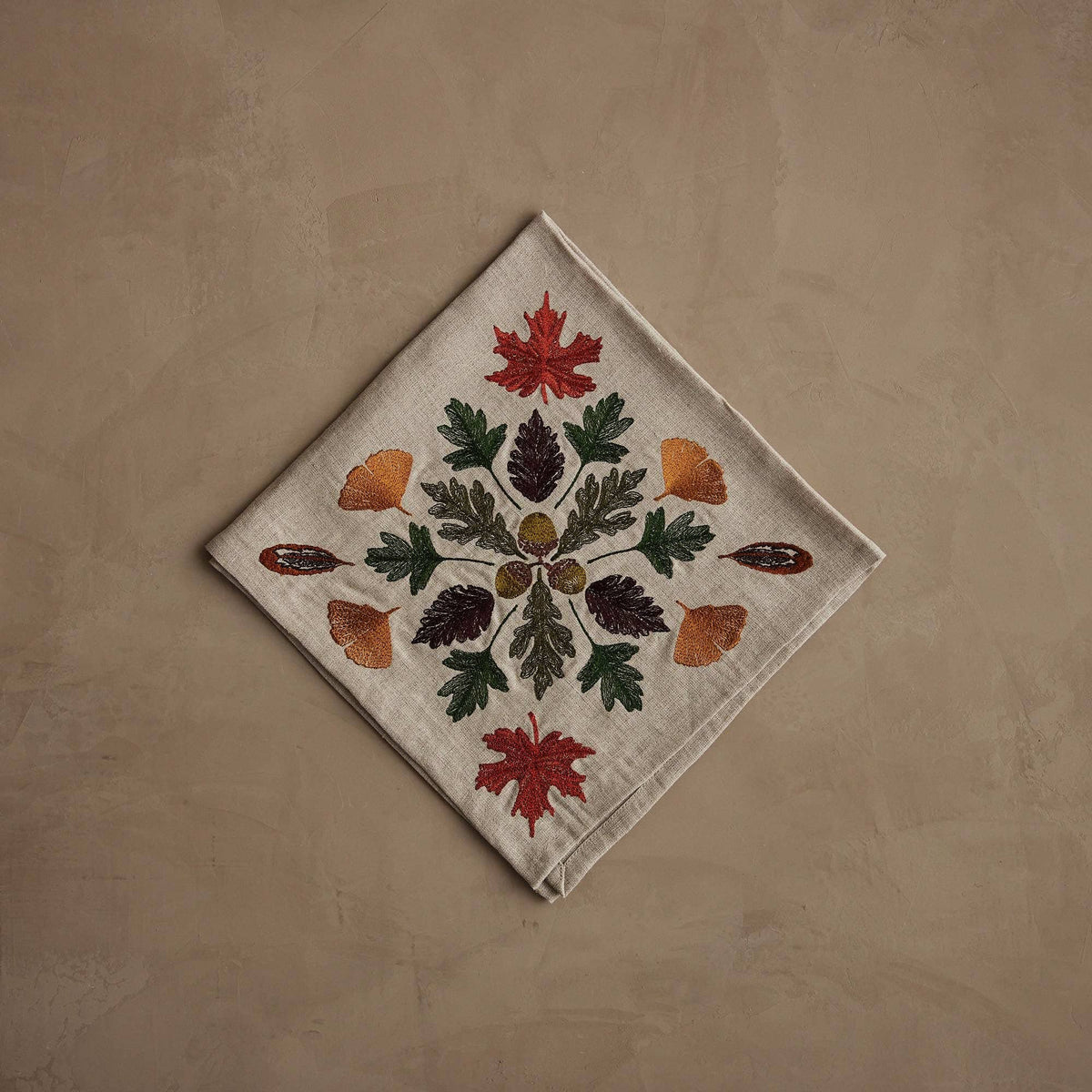 Coral & Tusk - Pressed Leaves - Dinner Napkin