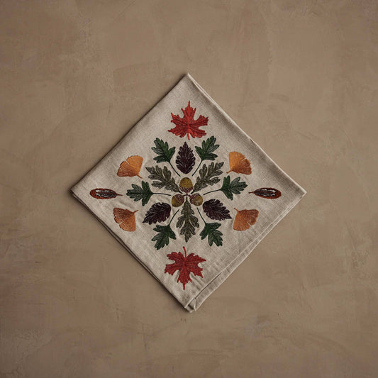 Coral & Tusk - Pressed Leaves - Dinner Napkin