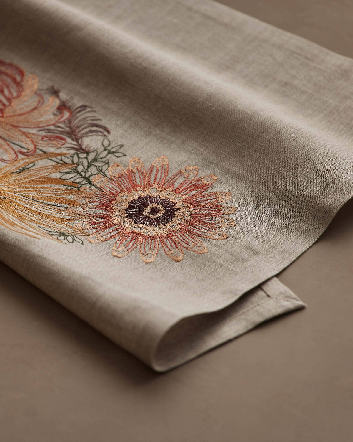 Coral & Tusk - Autumn Mums - Tea Towel