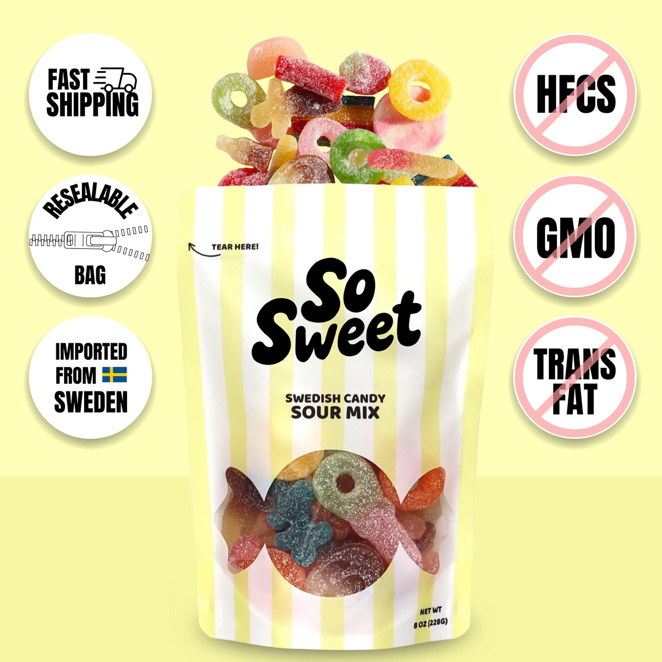 So Sweet - Swedish Candy Sour Mix - 8 oz.