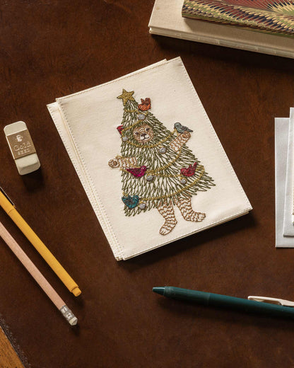 Coral & Tusk Christmas Tree Bear Card, view 5