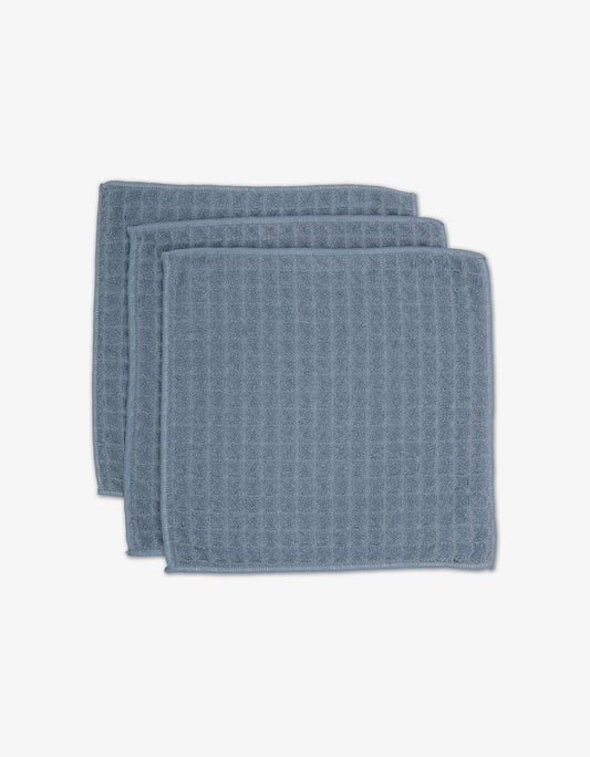 Geometry - Sky - Waffle Washcloth Set - 10 in. x 10 in. - 3 Pack