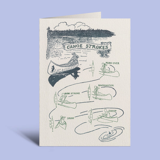 Saturn Press - Canoe Strokes Greeting Card