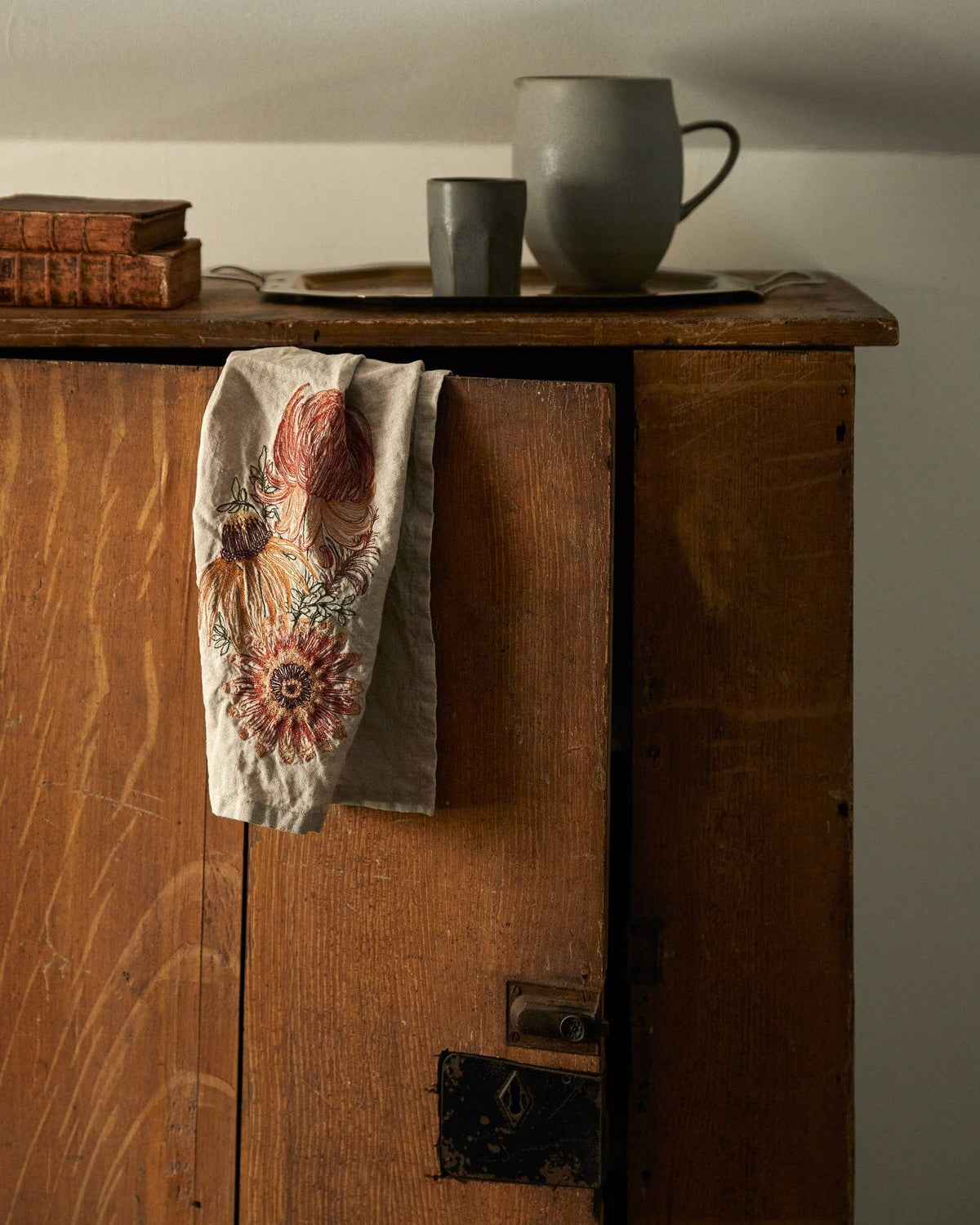 Coral & Tusk - Autumn Mums - Tea Towel