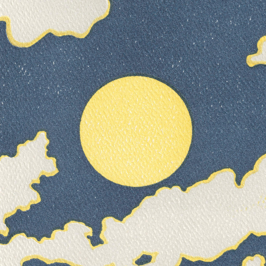 Saturn Press - Partly Cloudy Greeting Card
