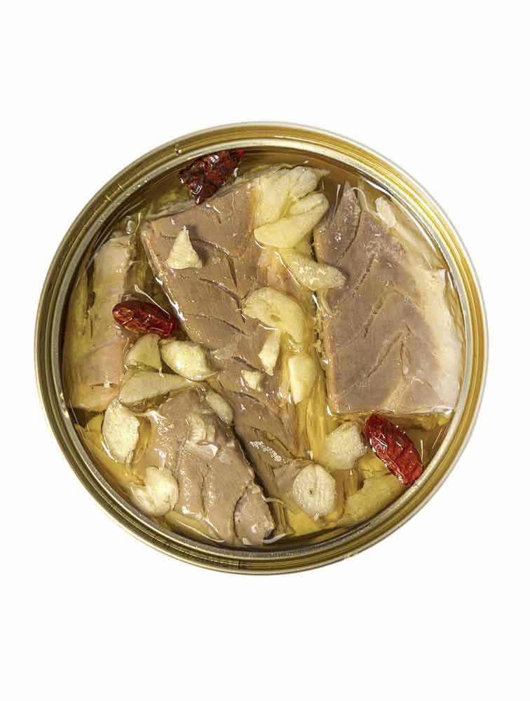 Alalunga - Seabass (Lubina) Bilbao Style (Garlic & Cayenne) - 138 g