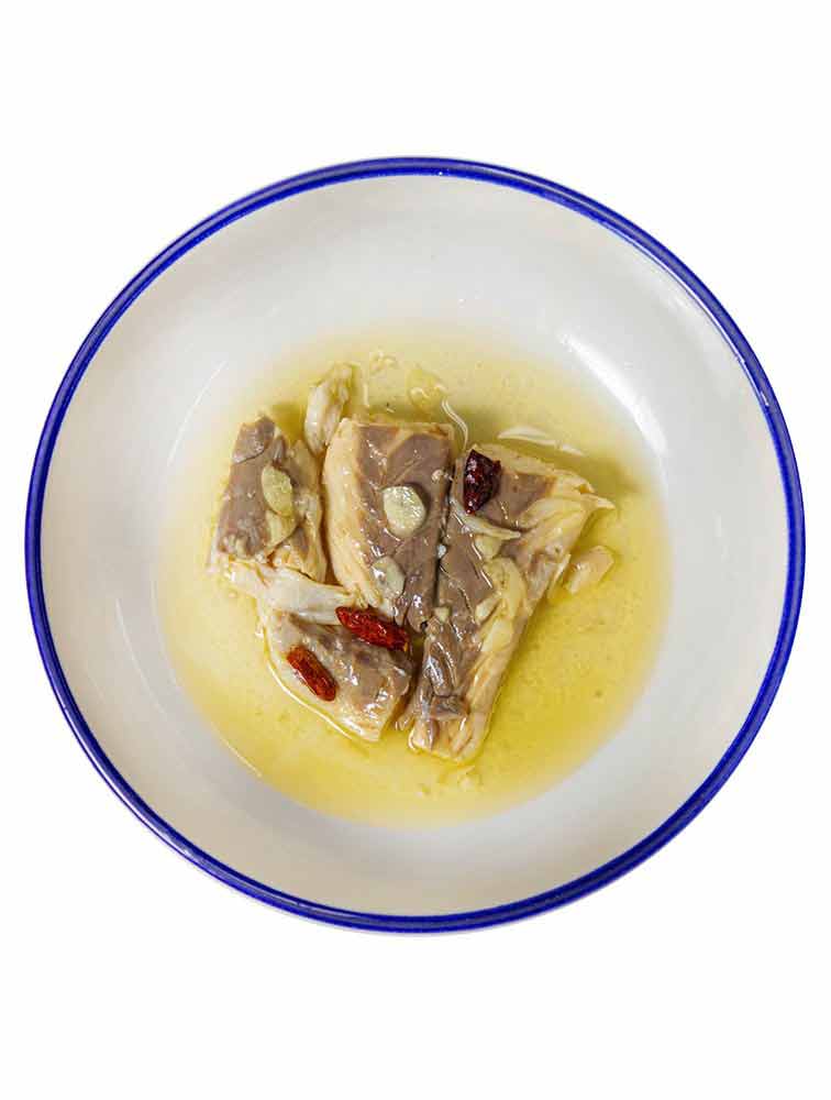 Alalunga - Seabass (Lubina) Bilbao Style (Garlic & Cayenne) - 138 g