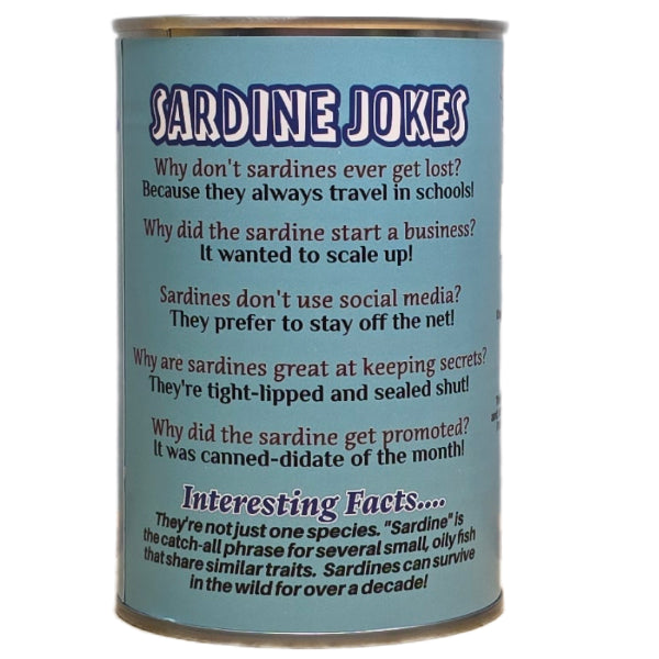 Canned Gifts - Can O' Sardines - Pop Top Lid