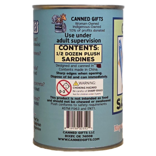 Canned Gifts - Can O' Sardines - Pop Top Lid