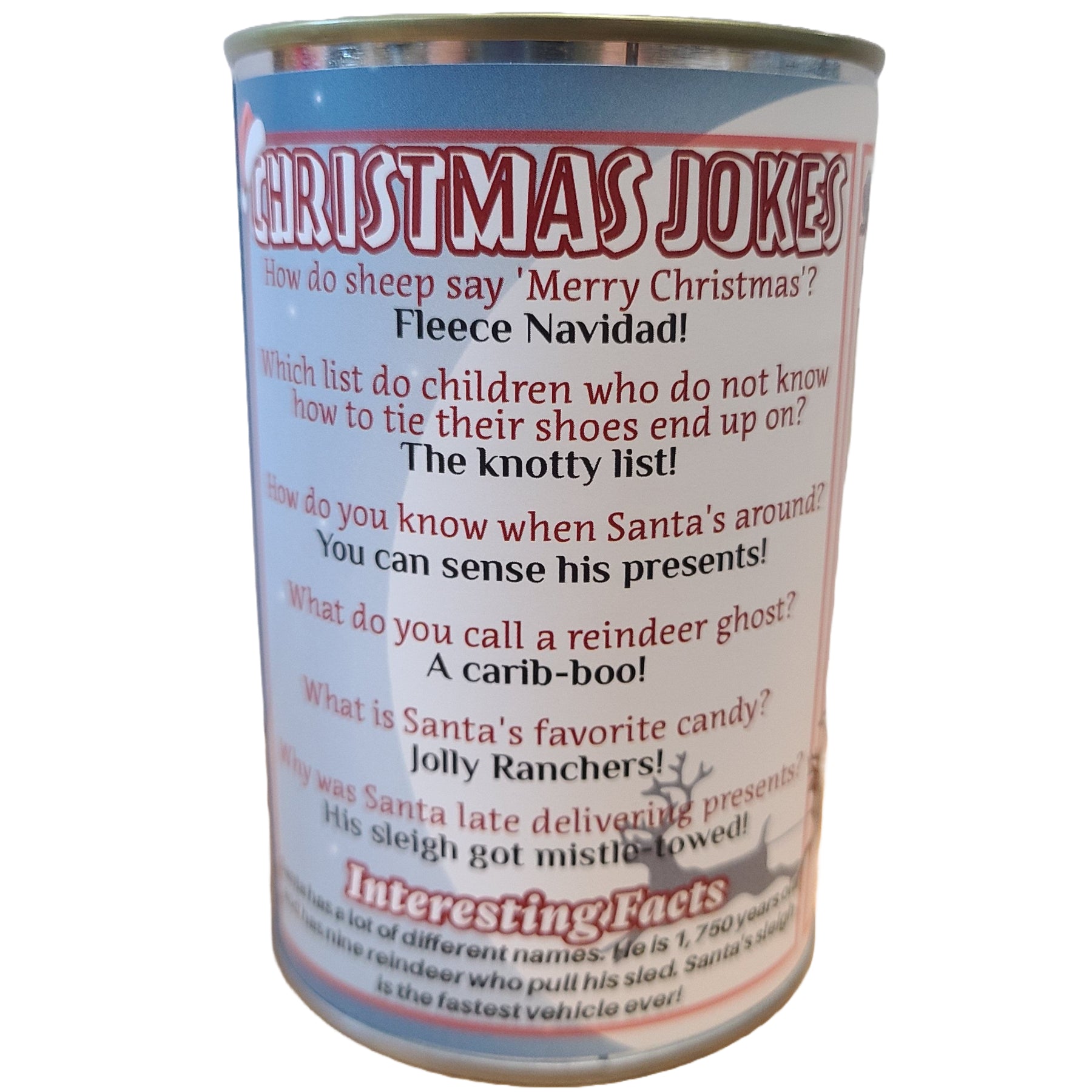 Canned Gifts - Canned Santa - Pop Top Lid