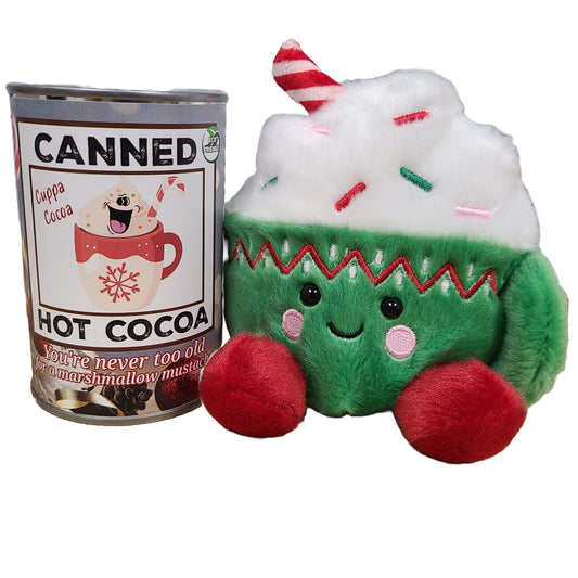 Canned Gifts - Cuppa Cocoa The Canned Hot Cocoa - Hot Chocolate Plush - Regular Lid