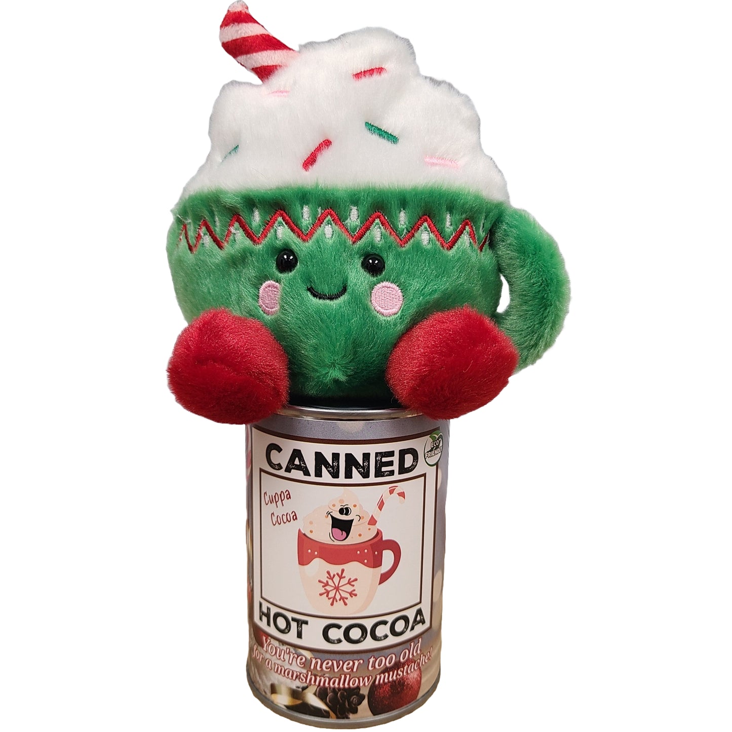Canned Gifts - Cuppa Cocoa The Canned Hot Cocoa - Hot Chocolate Plush - Regular Lid