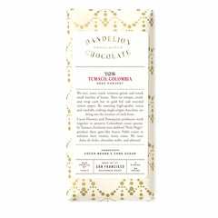 Dandelion Chocolate - Tumaco, Colombia - 70% - 56 g