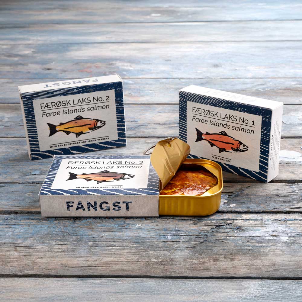Fangst - Færøsk Laks No. 3 - Faroe Islands Salmon Smoked Over Beech Wood - 110 g