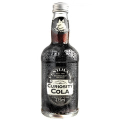 Fentimans Curiosity Cola bottle on a white background