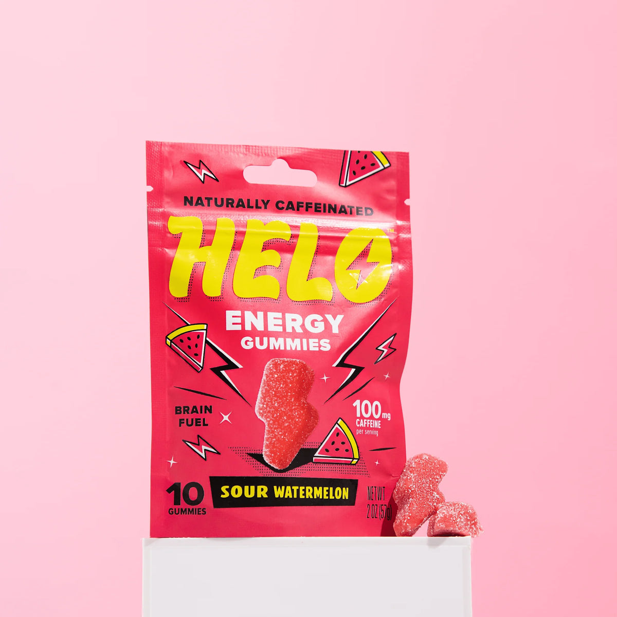 HELO Energy Gummies - Sour Watermelon - 10 ct - 2 oz.