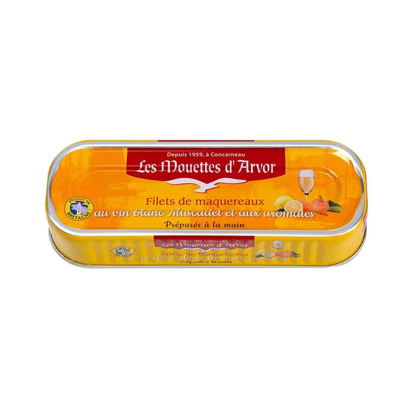 Les Mouettes d'Arvor - Mackerel In Muscadet Wine & Herbs - 174 g