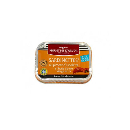 Les Mouettes d'Arvor - Sardines W/ Espelette Pepper - 115 g
