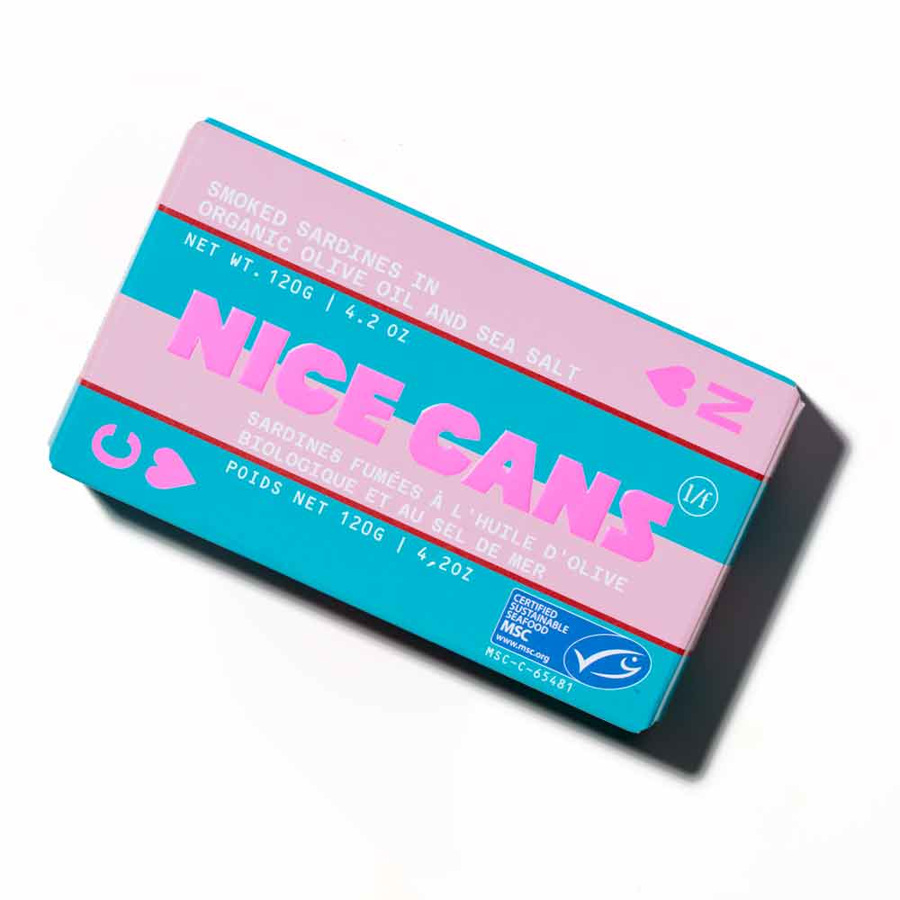 Nice Cans - Smoked Sardines In Organic Olive Oil & Sea Salt - 120 g