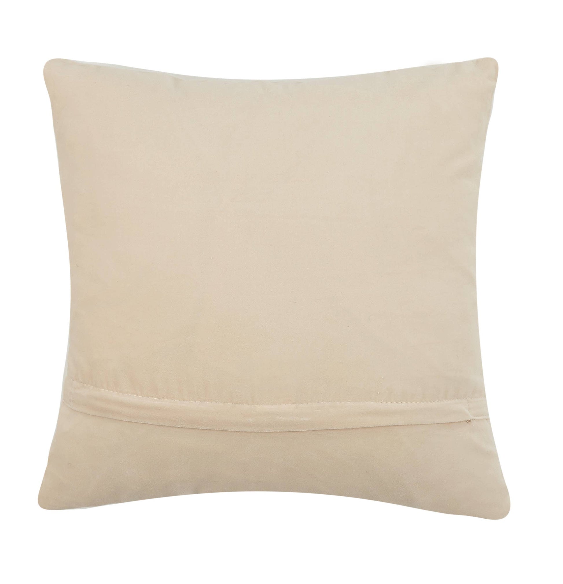 Beige pillow on a white background