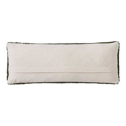Rectangular pillow with textured edges on a white background