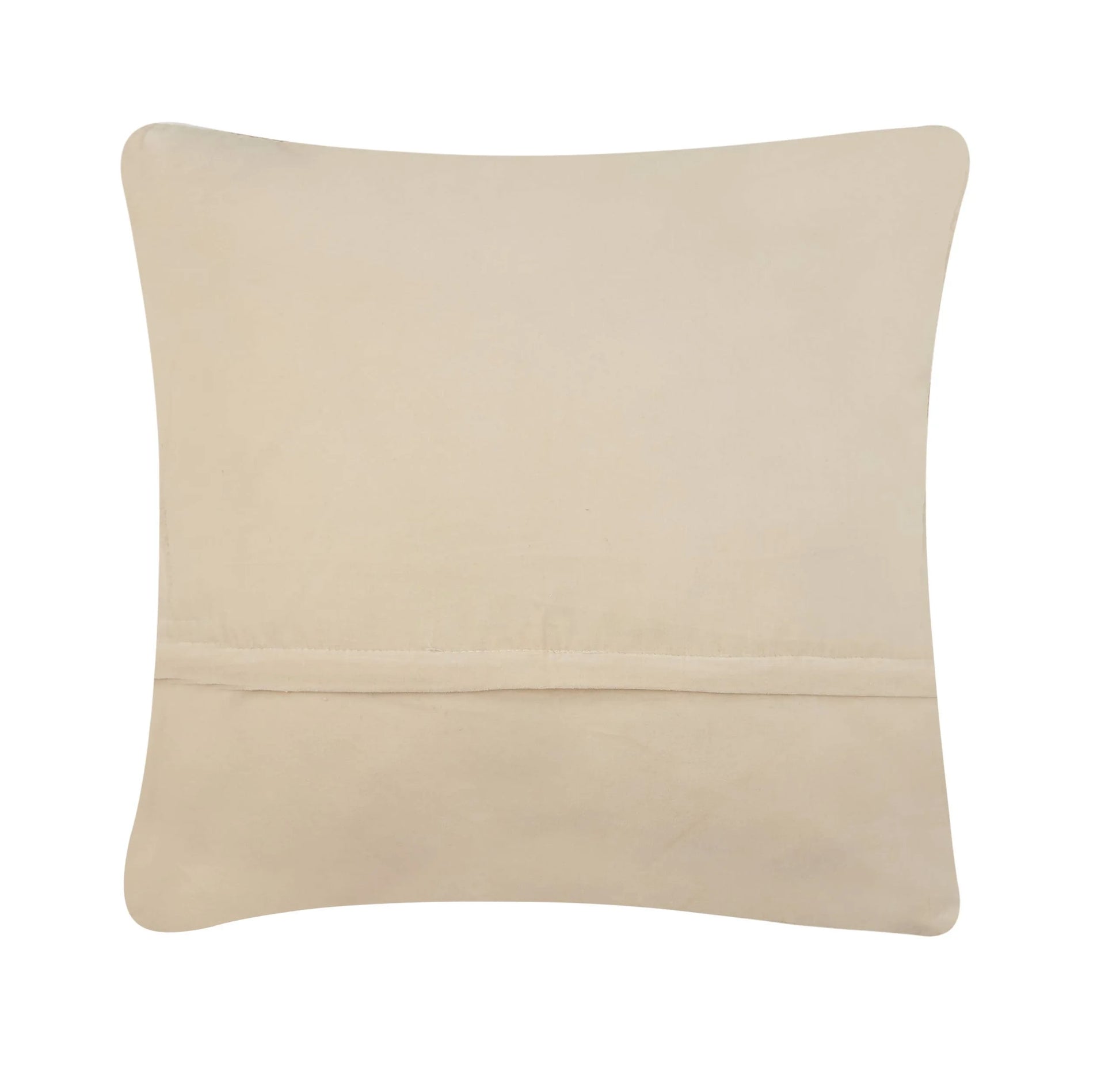 Beige pillow on a white background