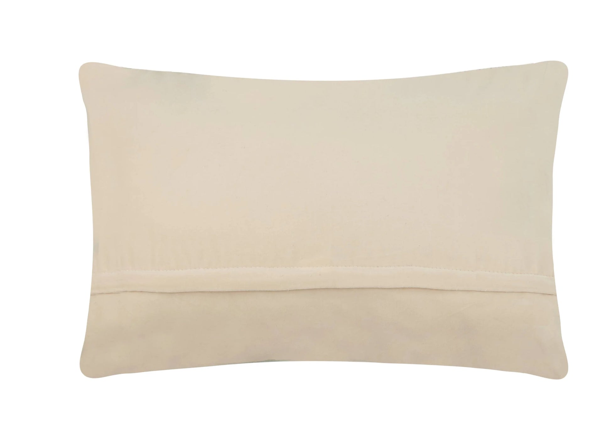 Beige pillow on a white background