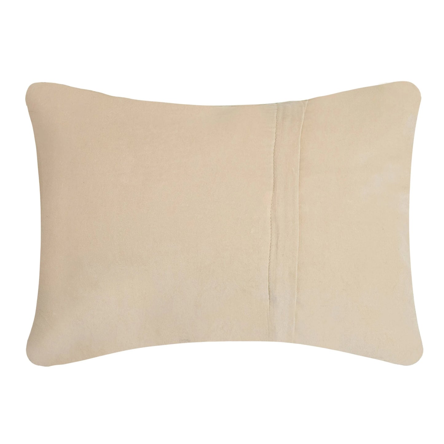 Beige pillow on a white background