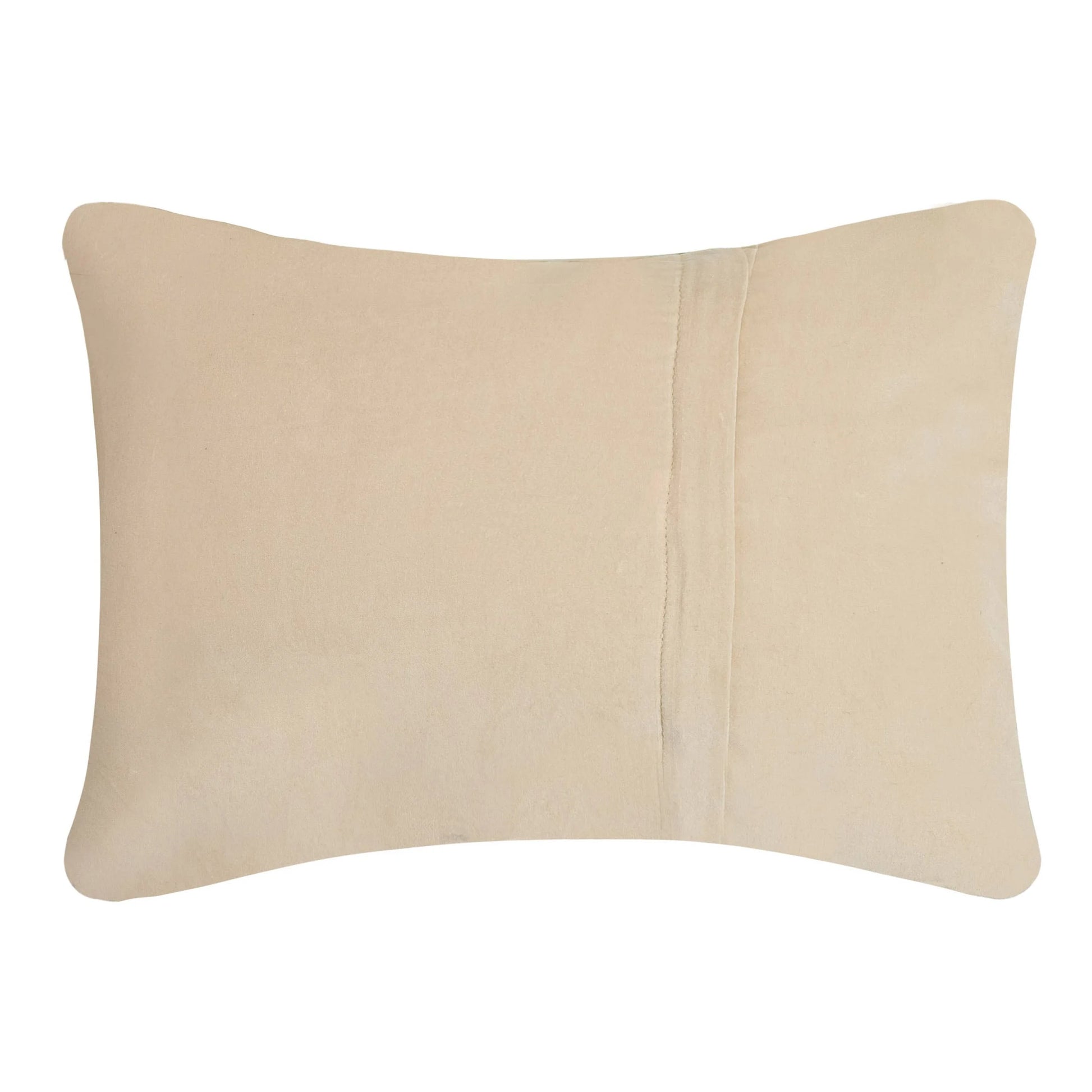 Beige pillow on a white background