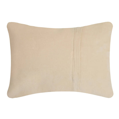 Beige pillow on a white background