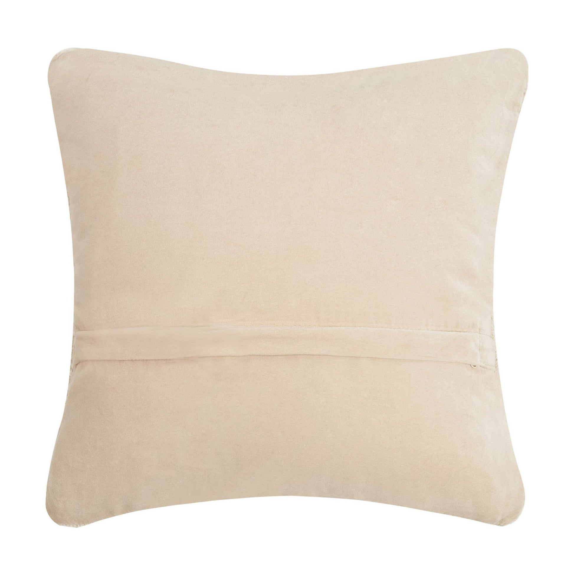 Beige pillow on a white background