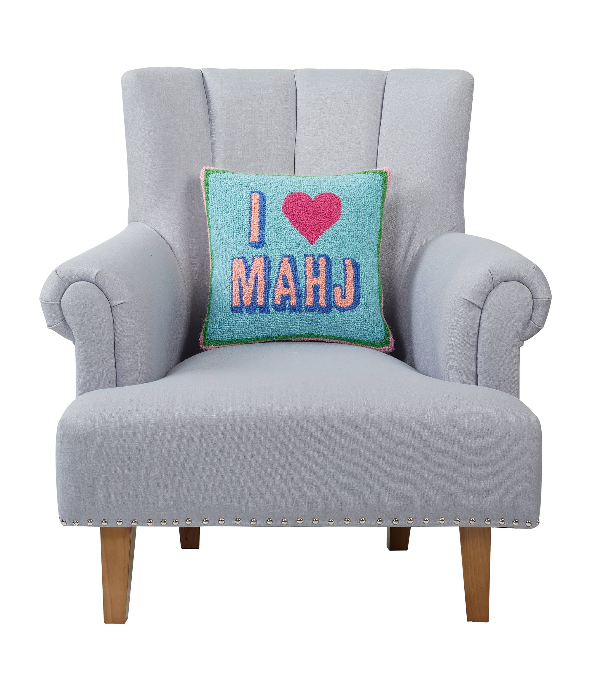 Peking Handicraft I Love Mahj Throw Pillow - Thumbnail 2