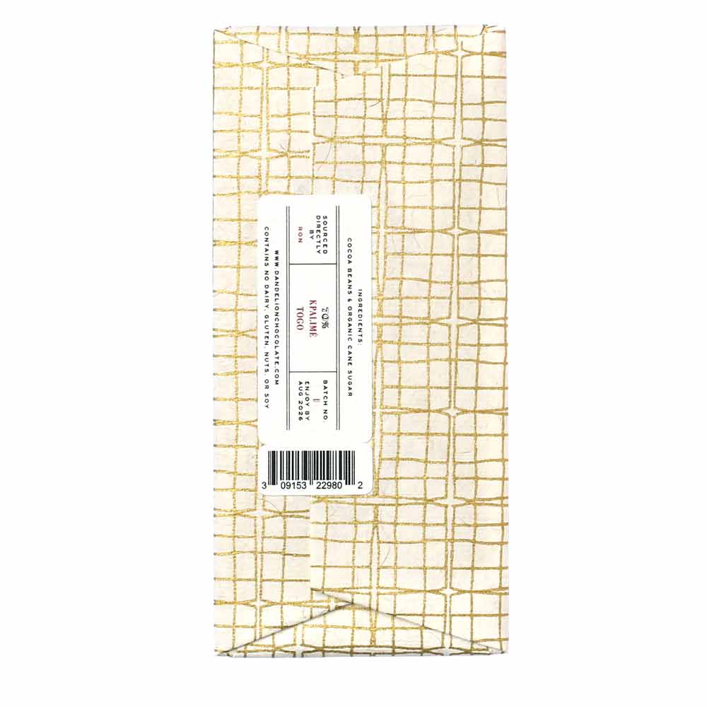 Dandelion Chocolate - Kpalimé, Togo - 70% - 56 g