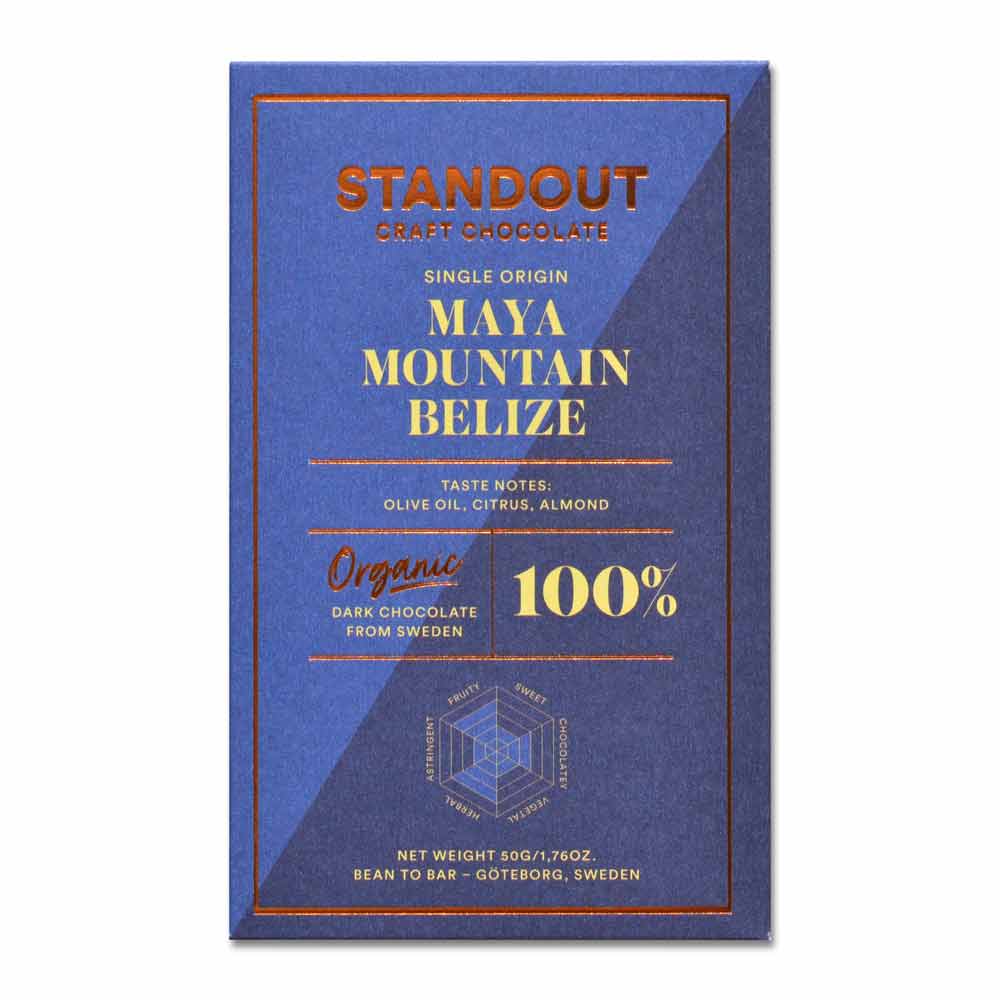 Standout Craft Chocolate - Maya Mountain Belize - 100% - 50 g