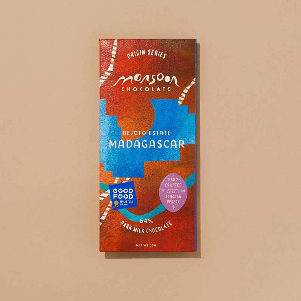 Monsoon Chocolate - Bejofo Estate Madagascar - 64% Dark Milk Chocolate - 50 g
