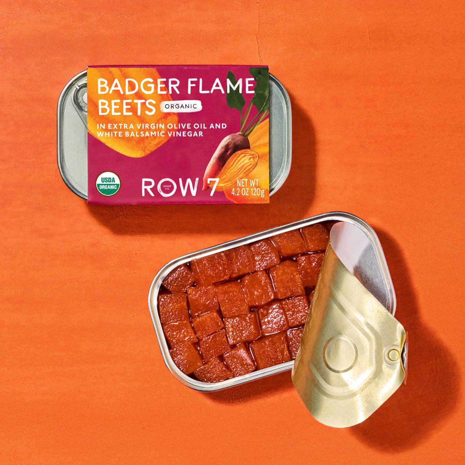 Row 7 Seed Co. - Badger Flame Beets Tin - 120 g
