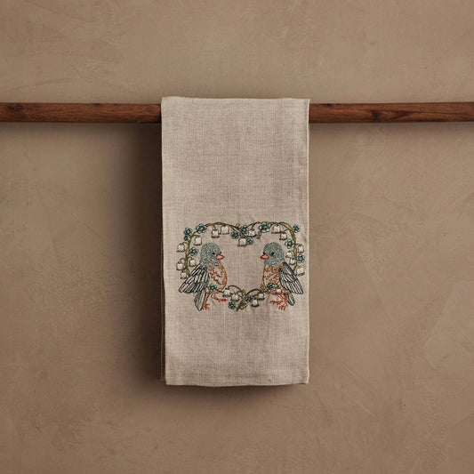 Coral & Tusk - Lily Love Birds - Tea Towel