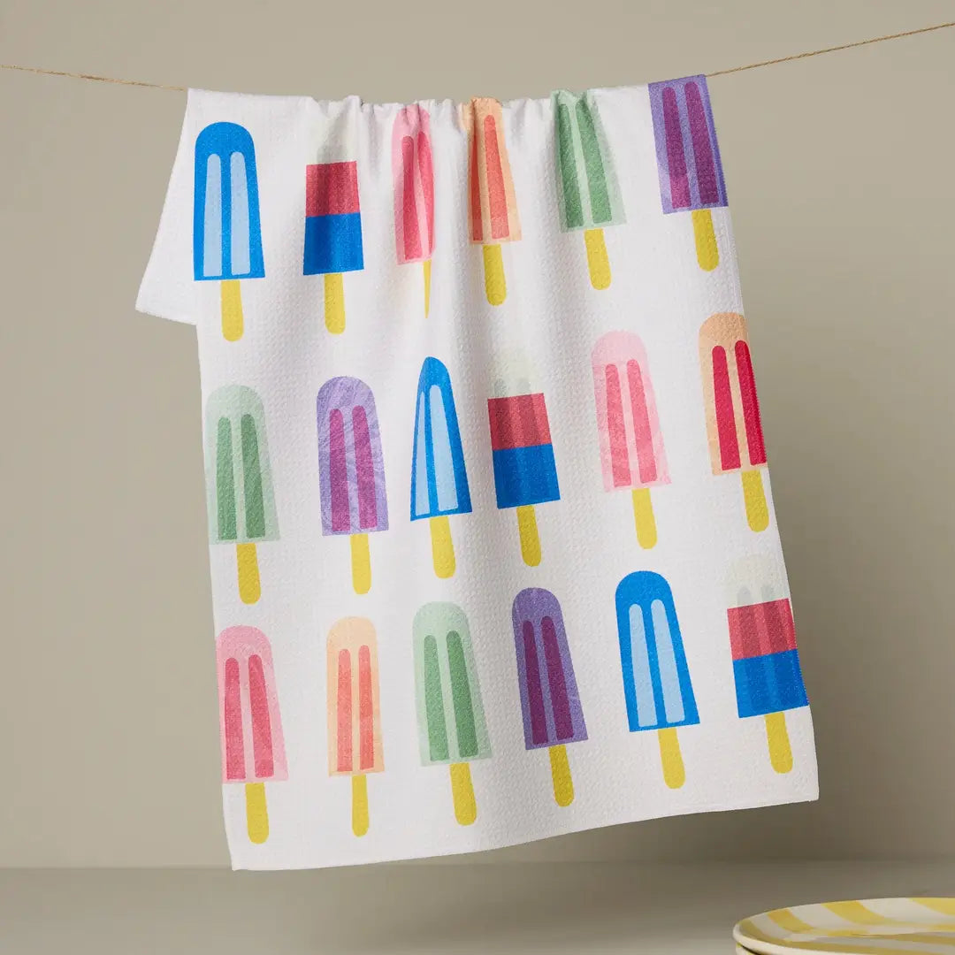 Geometry - Poppy Popsicles Tea Towel