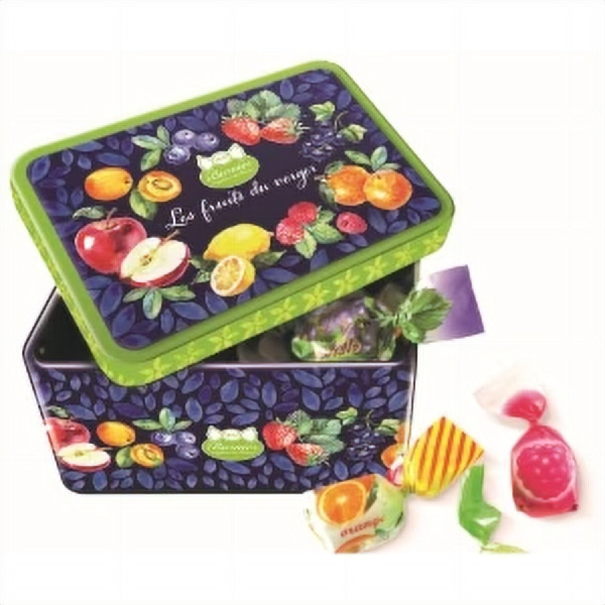 Barnier - Fruit-Filled Candies - Assorted Orchard Flavors Tin - 100 g