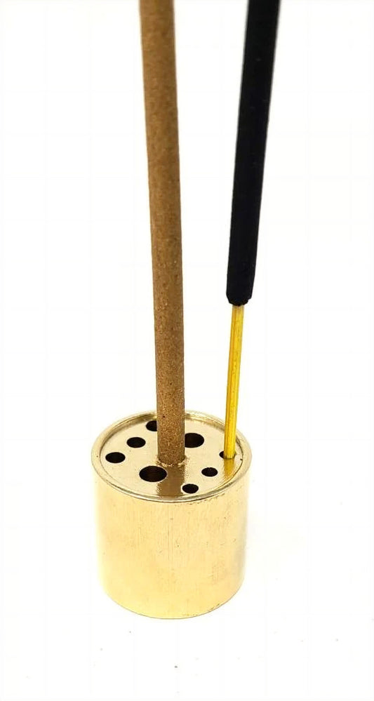 Brass Incense Holder - 9 Holes Of 3 Various Diameters
